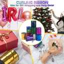 Silver Curling Ribbon, 500 Yards Shiny Metallic Thin Silver Ribbon for Balloon Strings, Gift Wrapping, Party, Festival, Celebratory