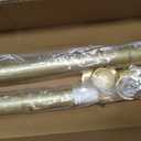 Tension Curtain Rod 41-126 Inch(4-10Ft),1.26'' Diameter,Long Heavy Duty Adjustable No Drill Shower Curtain Rod for Windows, Balcony, Room Divider Gold