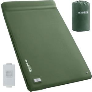 Elegear Self Inflating Sleeping Pad with Electric Pump 3.15" Memory Foam, Full