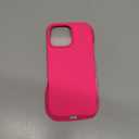 DOMAVER Case for iPhone 16 Pro Max 6.9'' Smooth Liquid Silicone Soft Gel Rubber Microfiber Lining Cushion Cover Shockproof Protective Phone Cases Compatible with iPhone 16 Pro Max - Hot Pink