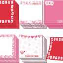 Gueevin 20 Pcs Valentine's Day Mahjong Theme Sticky Notes Pads Mah Jong Lovers Galentine's Gifts for Girls Ladies Bestie Sisters Female Friend Birthday Party Decorations Supplies