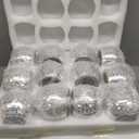 Jinei 24 Pcs Disco Vases Bulk Silver Mirror Disco Ball Flower Glass Ball Planter Candle Holder Glass Vase for Wedding Table Centerpieces Bedroom Office Birthday Decoration (3" X 4")