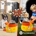 Interactive Dog Toys Food Puzzle Slow Feeder, Cat Treat Dispenser Toy Duck-Shaped Enrichment Toy for Small Medium Dogs and Cats, IQ Training and Exercise Small Animal Bowls