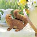 Design Toscano Scamper the Woodland Squirrel Outdoor Garden Statue, 7 Inch Tall, Cast Stone Resin, Brown Finish