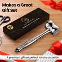 Stainless Steel Meat Tenderizer Tool, Premium Meat Mallet with Non-Slip Grip, Dual-Sided with Heart Shape Design for Tenderizing Steak, Poultry & Chicken Cutlet, Dishwasher Safe, Lifetime Replacement