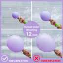 PartyWoo Lavender Balloons 100pcs Different Sizes Pack of 18 12 10 5 Inch Light Pastel Purple Lilac Balloon Arch Kit for Baby Shower Bachelorette Fairy Birthday Princess Party Decorations Purple-Q10