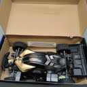 RIAARIO 1/10 Brushless RC Cars, RTR, Beginner, MAX 50+ MPH, Metal Drivetrain, 4WD, Waterproof Electronics, Carbon Fiber, Black, Ages 14+