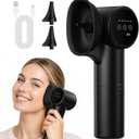 Upgraded Ear Wax Removal, Electric Ear Cleaner with Mild Drying, Safe & Gentle Automatic Ear Cleaner, Cleaning with Dual-Compartment Design, Electric Ear Wax Removal 5 Pressure Settings, IPX7, Black