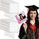 12 Pcs Sublimation Graduation Fans Blank 12"x8", MDF Sublimation Grad Fans Sign, Wood 2026 Graduation Blanks Bulk for DIY Photo Gifts Picture Frame Ceremony Party Decor (Style Grad)