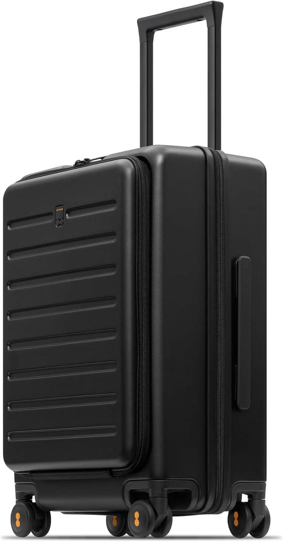 LEVEL8 Small Carry On Luggage with Front Pocket,20" Lightweight Suitcase, 21.46" x 14.57" x 9.45"