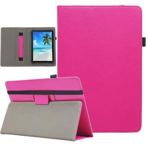 Universal 8 9 Inch Android Tablet Case, Dluggs Slim Folding Stand Folio Leather Case Cover for 8.0-9.0 Inch Tablet with Hand Strap, Rose