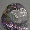 Lavender Wreaths for Front Door, Spring Wreaths Purple Daisy Flower Wreath with Green Leaves, Artificial Spring Summer Hoop Wreath for Door, Porch, Window Wall Farmhouse Outdoor Indoor Dcor