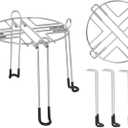 Stainless Steel Detachable Stand 9'' Diameter 8'' Tall Fit for Most Medium Gravity Water Filter System Countertop Stand Compatible with Berkey Water Filter Systems (8 Inch Tall)