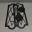 OYEFLY 2 Pcs Metal Candle Sconce, Rustic Wall Candle Sconces (Black)