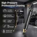 2PCS Home High Pressure Car Wash Water Gun, Upgraded Car Wash Water Gun Garden Hose Sprayer, Adjustable Spray Patterns, for Watering Plants and Vegetables, and Car Washing (Pacifier Interface*4)