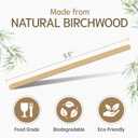 1000 Pack 5.5 Inch Natural Wood Coffee Stir Sticks Individually Wrapped - Wooden Disposable Coffee Stirrers also for Tea, Cocktails & Beverages - Eco-Friendly Stirring Sticks