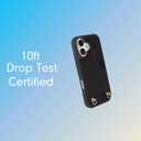 Crossbody Case for iPhone 17 with Gold and Vegan Leather Woven Detachable Chain - Black