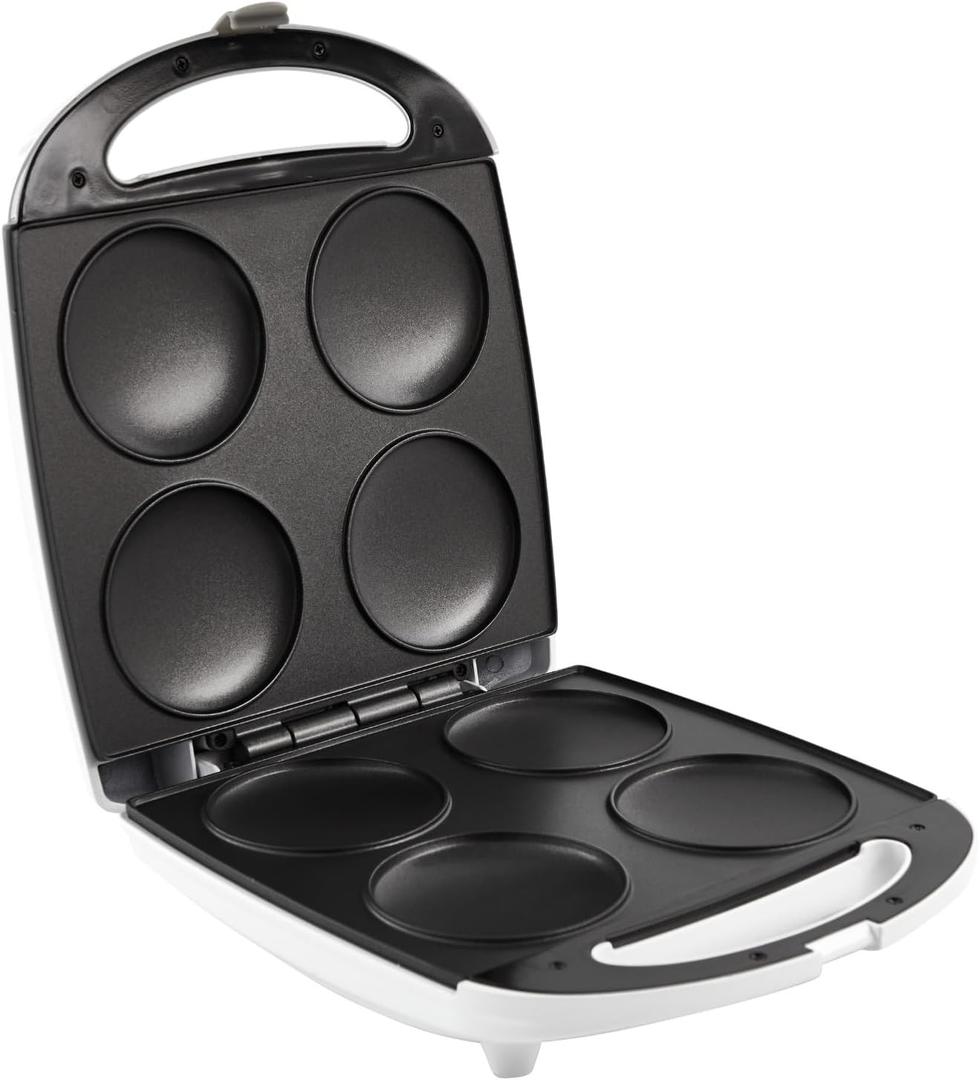 Imusa USA GAU-80300 4 Slot Electric Arepa Maker with Nonstick Surface (1,200-Watts), White