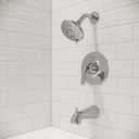 Pfister Weller Tub & Shower Trim Kit, Valve Not Included, 1-Handle, 3-Hole Install, Polished Chrome Finish, LG898WRC