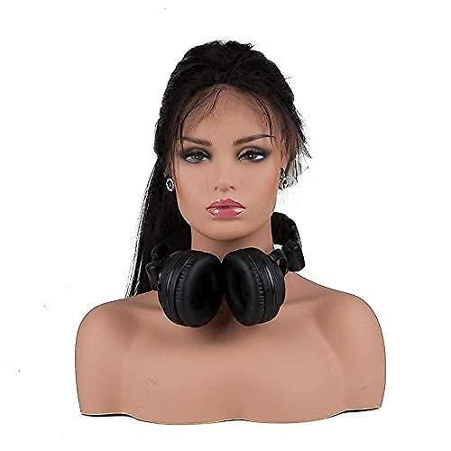 L7 MANNEQUIN Realistic Mannequin Head with Shoulders Plastic mannequin Heads for Wigs Earrings Hat Sunglassess Display