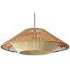 Aimeryup Front Door Chandelier Ceiling Pendant Light Rattan E27 with Lampshade Retro Living Room Kitchen Inn Aisle(Size:60X60X21CM,Color:A)