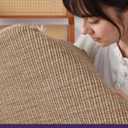 DEXI Hallway Runner Rug 3.3x12, Woven Braided Farmhouse Runner Carpet Indoor, Absorbent Thin Long Entryway Runners for Kitchen, Laundry Room, Patio Entrance, Beige