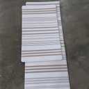 FRESHMINT Farmhouse Stripe Anti-Fatigue Kitchen Mat Set of 2, Cushioned Foam Kitchen Mats for Floor, Waterproof Non Slip Comfort Mat, Modern Kitchen Rug for Kitchen Decor, Sink, Laundry, Office (Black)