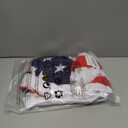 LINOCOUTON Men's American Patriotic Flag Pride Day Golf Polo Short Sleeve Shirt (XX-Large, White)