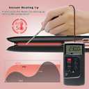 abp Ceramic Hair Straightener  Negative Ion Function, Ceramic Plates for Shinier & Smoother Hair | 2-in-1 Flat Iron & Curler, Dual Voltage, 60-Min Auto Shut Off