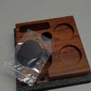 54mm Espresso Tamping Station For Breville Espresso Machine Accessories Rosewood Tamper Stand & Portafilter Holder