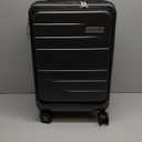 Carry On Luggage Top Opening, FLT Expandable Polycarbonate Hard Shell Suitcase with Wheels (FX-Lite, Charcoal Metallic, 20 Inch, 36L-41L)