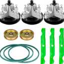 50 inch Mower Deck Rebuild Kit LTX1050KH LTX1050KW, Replaces Spindle Assembly 918-05016, 918-04825, Blade 742-04053, 942-04053, Length 162'' Belt 954-04240