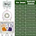 LonlyEagle 4 Pack 12 Inch Clear Plastic Easels or Stand/Plate Holders to Display Pictures or Other Items at Weddings, Plate Stands for Home Decoration, Birthday, Tables