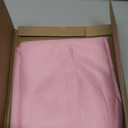 sancua 60 Inch Round Tablecloth (Fits 20-48 Inch Tables), Water Resistant Spill Proof Washable Polyester Table Cloth Decorative Fabric Table Cover for Dining, Buffet Parties and Camping, Pink