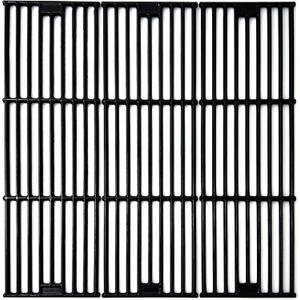 Parts DC114 (3-pack) 19.75" Porcelain Coated Cast Iron Grill Cooking Grates Replacement for Chargriller Gas Grill 2121, 2123, 2222, 2828, 3001, 3030, 3725, 4000, 5050, 5252, 5650,9020…