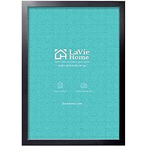 LaVie Home 19.25x26.75 Picture Frame Black, Puzzles Frame for Wall Decoration, Classic Black Minimalist Style Suitable for Decorating Houses, Offices, Hotels, Puzzles Posters Photos or Artwork(1 Pack) LaVie Home 19.25x26.75 Picture Frame Black, Puzzles Frame for Wall Decoration, Classic Black Minimalist Style Suitable for Decorating Houses, Offices, Hotels, Puzzles Posters Photos or Artwork(1 Pack)