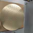 16 Inch Rainfall Shower Head, BSTIIU Stainless Steel Round Shower Head, Extra Large Ceiling Mount Shower Heads, Brushed Gold