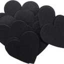 Playfully Ever After 3 Inch Black 22pc Stiff Felt Hearts