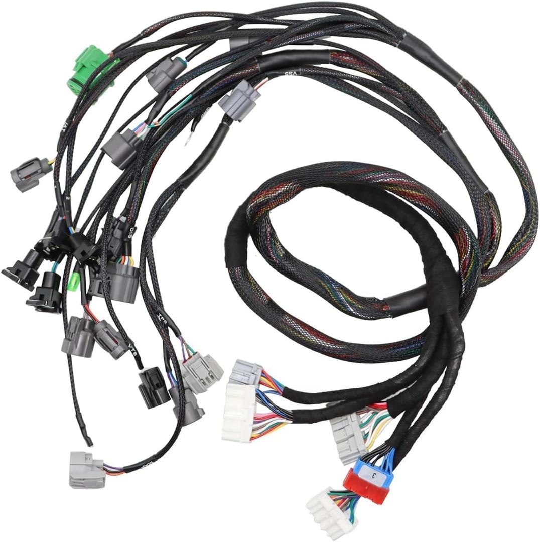Engine Wiring Harness Compatible with Integra Civic B16 B18 D16 OBD1 1992-1995 B/D Series Budget Tucked CNCH-0BD1-1