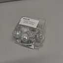 BBTO LED Disco Ball String Light Battery Powered Mirror Balls Ornaments for Outside Backyard Porch 70s 80s Disco Party Supplies(1.18 Inch,Warm Silver)