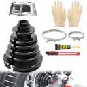 CVS18 Split Type CV Boot, Split CV Axle Boot Repair Kit, Fits Shaft Size 0.87in-1.10in, 5.04in Height, Cracked Torn CV Joint Replacement Can be trimmed to size as needed | Heavy-Duty Split CV Axle Boot Repair Kit