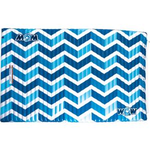 WOW Sports Inflatable Water Walkway Mat - Blue Chevron - 10 x 6 ft - Connects to Boats & Other Mats - For Kids & Adults, Standard