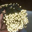 PMS 100-1000 LED Christmas Lights, Low Voltage Fairy String Lights with 8 Modes, Ideal for Xmax Tree, Garden, Home, Party, Halloween Festival Deco (Warm White, 500 LEDs)