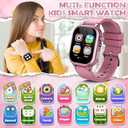 Kids Smart Watches for Girls Boys Toys Ages 4-12 with 30+ Games Video Recorder Music Alarm Clock Learning Card HD Touchscreen 4 5 6 7 8 Year Olds Birthday Gift (Rose Gold)