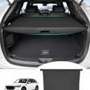 Powerty Retractable Cargo Cover for Mazda CX-90 CX90 Accessories 2024 2025 2026, Canvas Texture Trunk Cover Privacy Screen Rear Security Shade for Mazda CX-90 Accessories