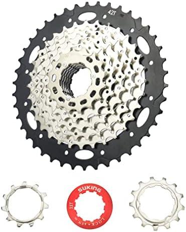 CYSKY 8/9/10/11/12-Speed Cassette 11-25T/28T/32T/34T/36T/40T/42T/46T/50T/52T Bike Sprocket Freewheel Compatible with Shimano, Sram HG Hub, Fit for Mountain Bike, Road Bike, MTB Cassette