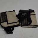 LUCMO Car Backseat Organizer with Touch Screen Tablet Holder-2 Pcs,9 Storage Pockets Car Storage Organizer Protectors Kick Mats Travel Accessories for Kids-Beige