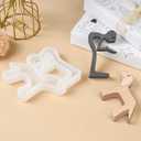 DIY Dog and Man Sculpture Mold - Personalized Craft Gift for Women & Pet Lovers - Creative Epoxy Ornament Mold for Holiday Gifts