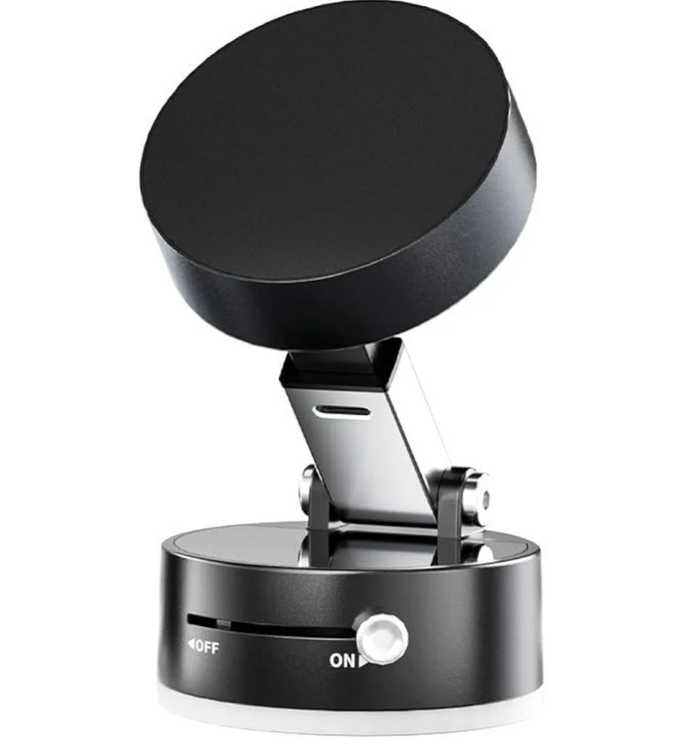 Novel Vacuum-Based Magnetic Phone Holder, A Foldable and Retractable Dual-Sided Mount Compatible with All Smartphone Models (Black) Novel Vacuum-Based Magnetic Phone Holder, A Foldable and Retractable Dual-Sided Mount Compatible with All Smartphone Models (Black)
