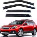 KPY Rain Guards Fit for 2010-2014 Subaru Outback, Out-Channel Window Visors Vent Wind Deflectors 4PC, Car Accessories for 10-14 Outback (Excludes Limited Model)